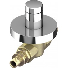 Robinet de trecere TECEflex cu sfera si capac protectie, montaj incastrat, din alama